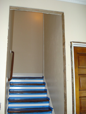 Staining the staircase
