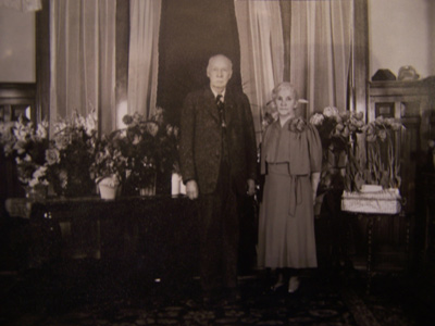 Mr. and Mrs. A.A. Porter 50th Wedding Anniversary in Formal Dining Room