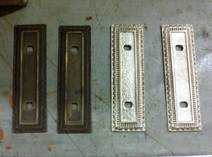 Cleaning the Original Egg and Dart Brass Hardware